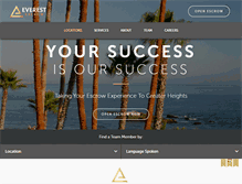 Tablet Screenshot of everestescrow.com